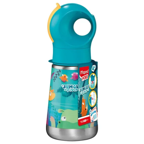 Maped Picnik Ανοξείδωτο Παγούρι με Καλαμάκι Jungle Fever 350ml