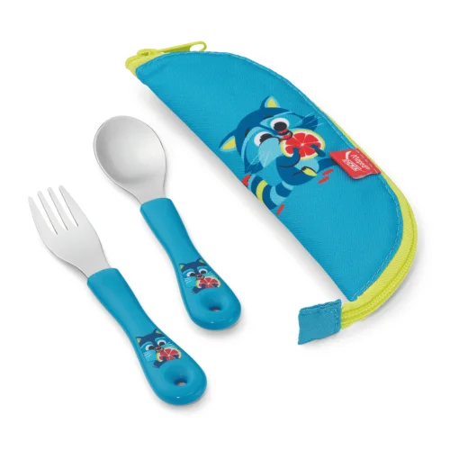 Maped Picnik Πηρούνι και Κουτάλι σε Θήκη Miniz Rakoon