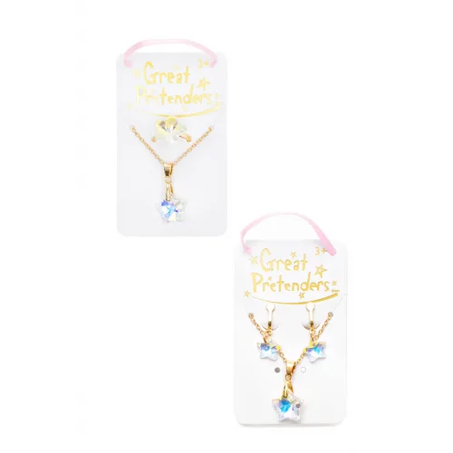 Great Pretenders Σετ Κολιέ & Σκουλαρίκια ή Δαχτυλίδι Ολογραφικό Αστέρι