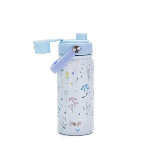 Yolo Μεταλλικό Θερμός με Λαβή 500ml Botanical