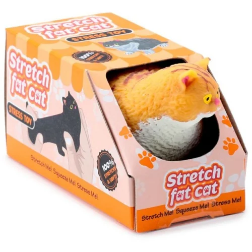 Puckator Παιχνιδάκι Stretchy Fat Cat Πορτοκαλί