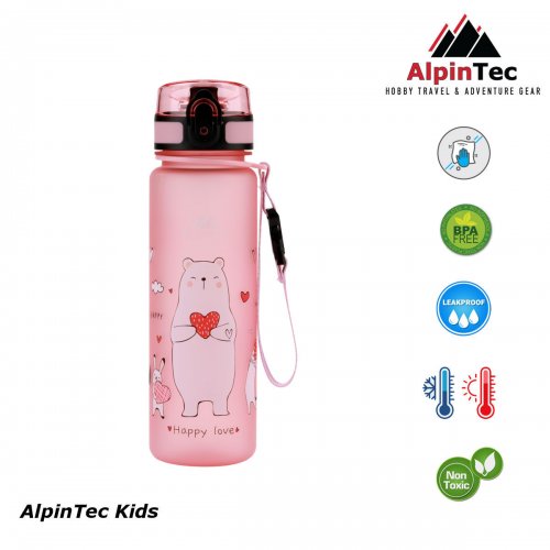 AlpinTec Παγούρι Tritan 500ml Zoo Happy Love