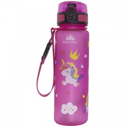AlpinTec Παγούρι Tritan 500ml Unicorn Ροζ