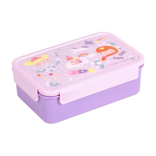 A Little Lovely Company Δοχείο Φαγητού Bento με Χωρίσματα Princesses 1.2L