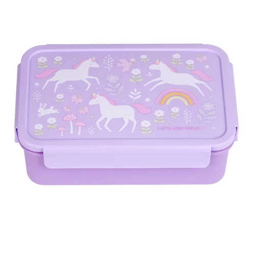 A Little Lovely Company Δοχείο Φαγητού Bento με Χωρίσματα Unicorn Dreams 1.2L