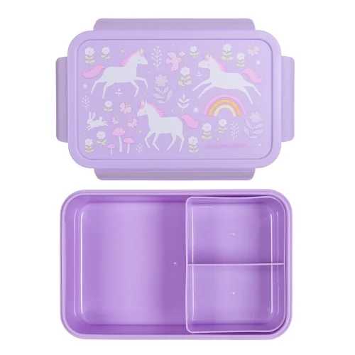 A Little Lovely Company Δοχείο Φαγητού Bento με Χωρίσματα Unicorn Dreams 1.2L