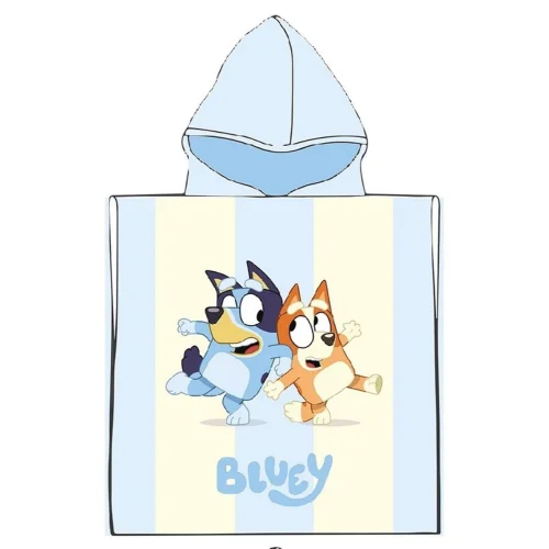 Dimcol Πόντσο Θαλάσσης Quick Dry BBC Studios Bluey 50x100 Ice Blue