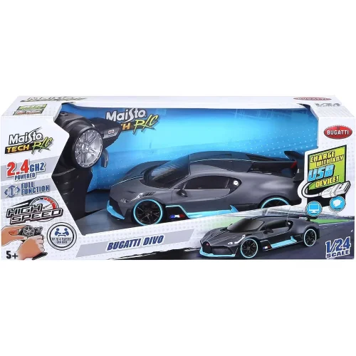 Maisto Tech Τηλεκατευθυνόμενο Bugatti Divo Μαύρο 1:24