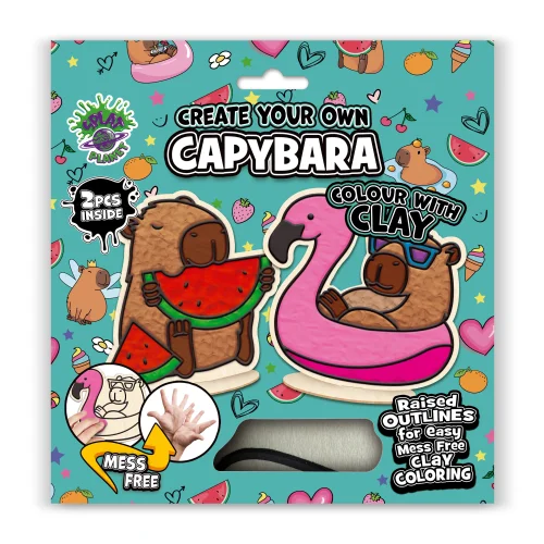 Splat Planet Mess Free Σετ Χειροτεχνίας με Πηλό Capybara