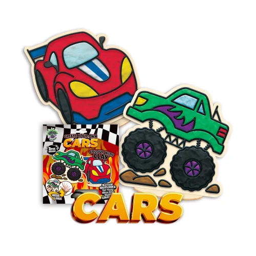 Splat Planet Mess Free Σετ Χειροτεχνίας με Πηλό Race Cars