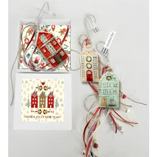 Γούρι Χρωματιστό Σπιτάκι