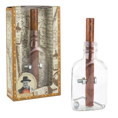 Professor Puzzle Churchill`s Cigar and Whisky Bottle - 1