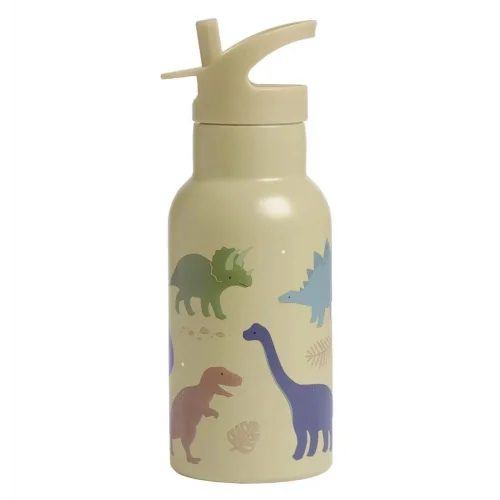 A Little Lovely Company Μπουκάλι με Διπλό Τοίχωμα από Ανοξείδωτο Ατσάλι Dinosaurs 350ml