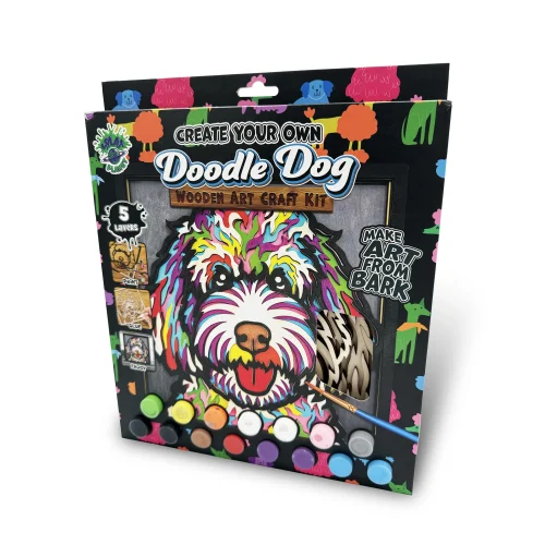Splat Planet Ξύλινο Σετ Χειροτεχνίας Doodle Dog