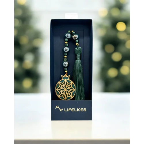 Γούρι Μωσαϊκό Ρόδι Ροζ Κόκκινο