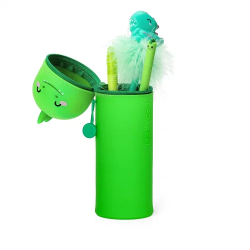 Legami Soft Silicone 2 σε 1 Κασετίνα Βαρελάκι Kawaii Dino