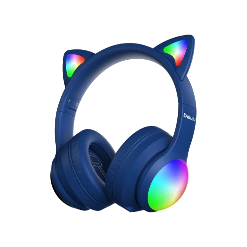 Kiddoboo Delulu Bluetooth Headphones DiscoBeats - Blue