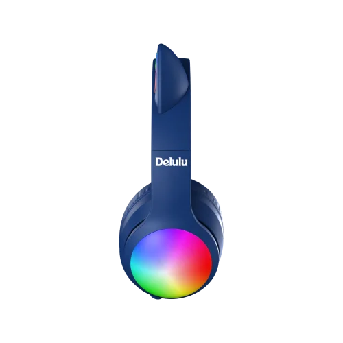 Kiddoboo Delulu Bluetooth Headphones DiscoBeats - Blue