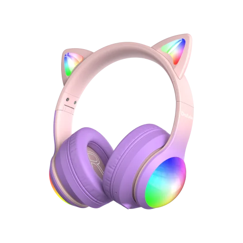 Kiddoboo Delulu Bluetooth Headphones DiscoBeats - Pink