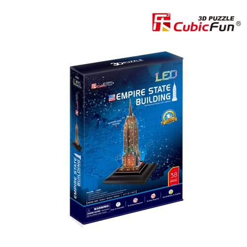 Cubic Fun 3D Παζλ Empire State Building με Φωτισμό Led 38 τεμ. - 2