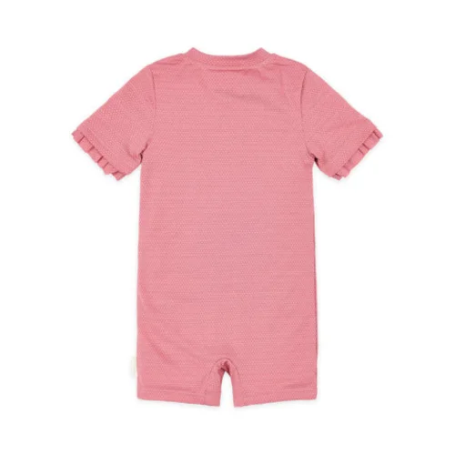 Little Dutch Ολόσωμο Κοντομάνικο Μαγιό Dreamy Pink Sparkle 12-24 μηνών