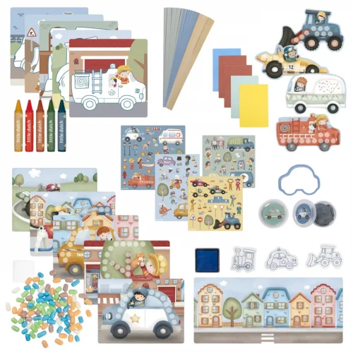 Little Dutch Μεγάλο Σετ Ζωγραφικής Κατασκευών σε Κουτί Jim