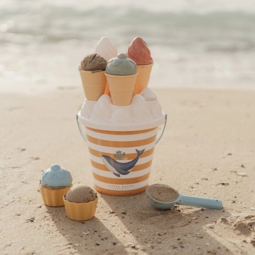 Little Dutch Σετ Κουβαδάκια Παραλίας Icecream Ocean Dreams Μπλε