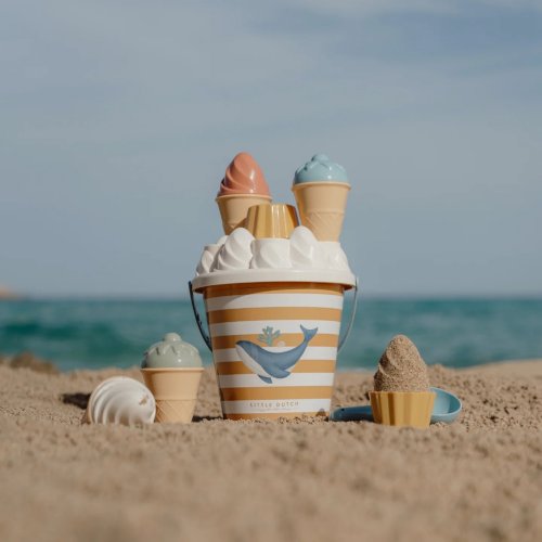 Little Dutch Σετ Κουβαδάκια Παραλίας Icecream Ocean Dreams Μπλε