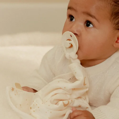 Little Dutch Υφασμάτινο Ντουντού με Μασητικό Newborn Naturals