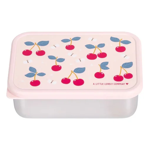 A Little Lovely Company Δοχείο Φαγητού από Ανοξείδωτο Ατσάλι Cherries 900ml
