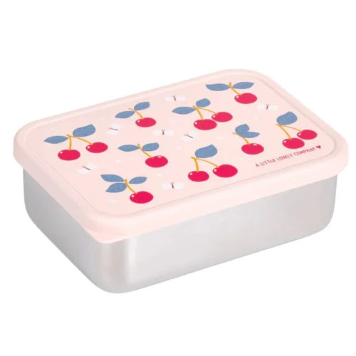 A Little Lovely Company Δοχείο Φαγητού από Ανοξείδωτο Ατσάλι Cherries 900ml