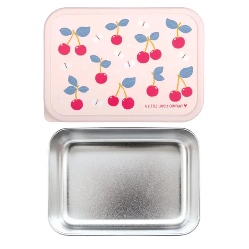 A Little Lovely Company Δοχείο Φαγητού από Ανοξείδωτο Ατσάλι Cherries 900ml
