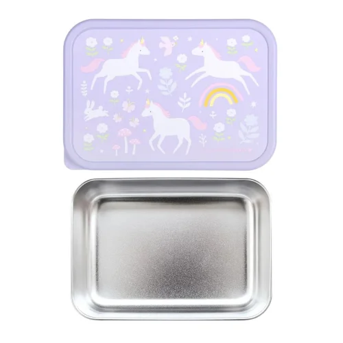 A Little Lovely Company Δοχείο Φαγητού από Ανοξείδωτο Ατσάλι Unicorn Dreams 900ml