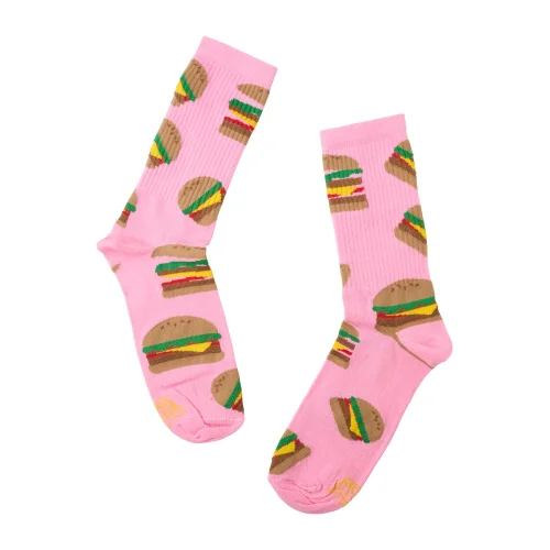 Dirty Socks Κάλτσες Humburger Pink