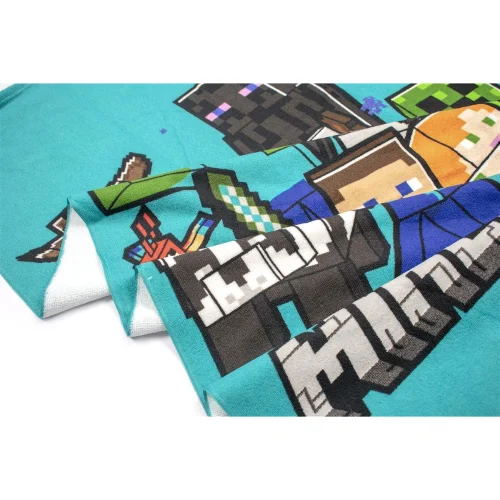 Dimcol Πετσέτα Θαλάσσης Quick Dry Mojang Minecraft 70x140 Blue