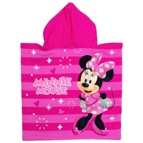 Dimcol Πόντσο Θαλάσσης Quick Dry Disney Home Minnie 50x100 Fuchsia-Pink