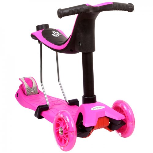 Αθλοπαιδιά Πατίνι Πολυμορφικό 3 σε 1 Φούξια