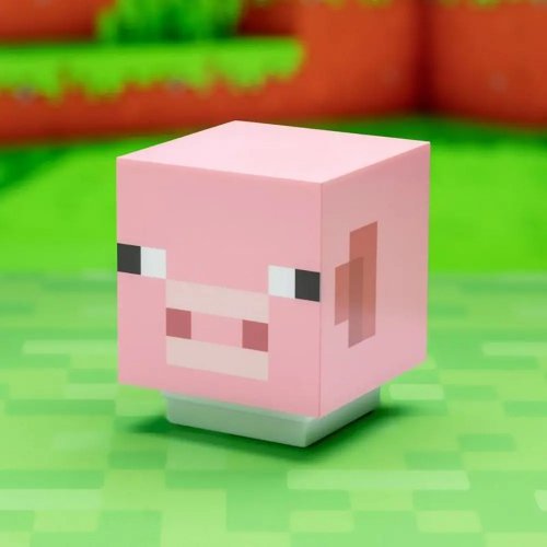 Paladone Φορητό Φωτιστικό Με Ήχο Minecraft Pig - 2