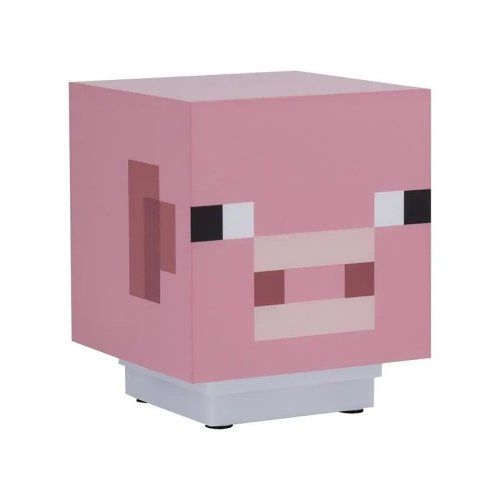 Paladone Φορητό Φωτιστικό Με Ήχο Minecraft Pig - 4