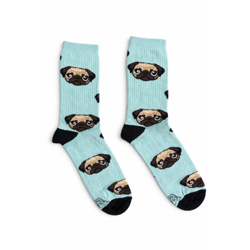 Dirty Socks Unisex Κάλτσες Pug Dog Mint