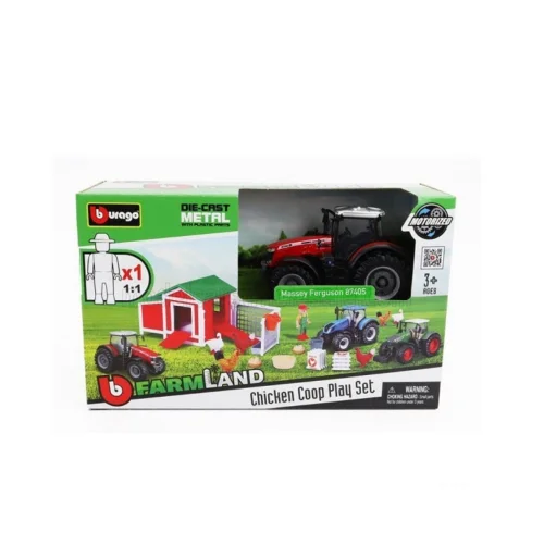 Bburago Farmland Chicken Coop With Tractor