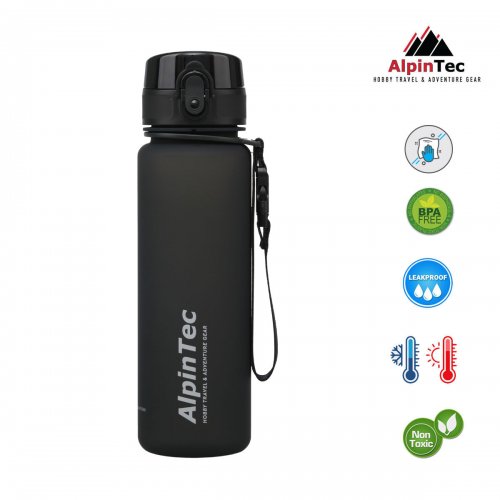 AlpinTec Παγούρι Style 500ml Μαύρο