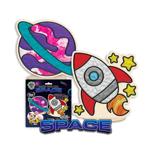 Splat Planet Mess Free Σετ Χειροτεχνίας με Πηλό Space