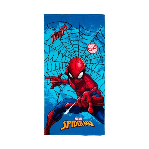 Dimcol Πετσέτα Θαλάσσης Quick Dry Marvel Spider-Man 70x140 Sky Blue