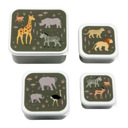 A Little Lovely Company Σετ 4 Δοχεία Φαγητού Savvana