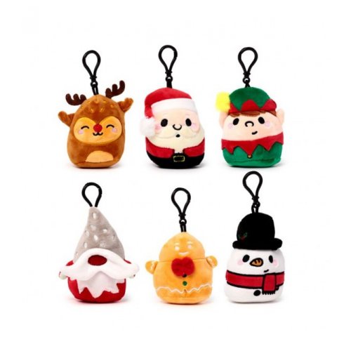 Puckator Χριστουγεννιάτικο Μπρελόκ Squidglys Festive Friends 6 σχέδια