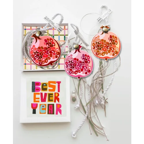 Γούρι Ρόδι Ξύλινο σε Κουτί